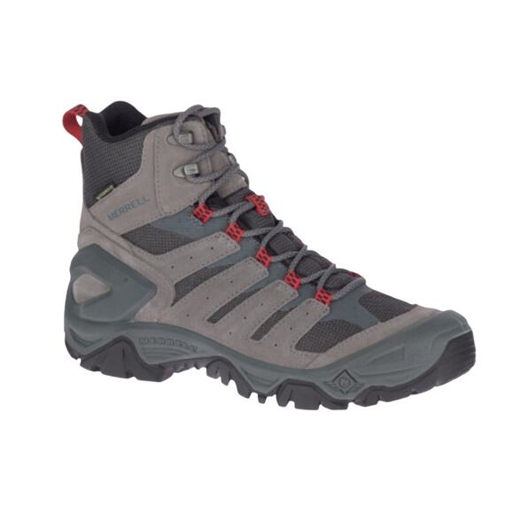 Merrell Mens Strongbound Mid Hiking Boots US 14 M Grey Charcoal Waterproof NIB - Picture 1 of 12